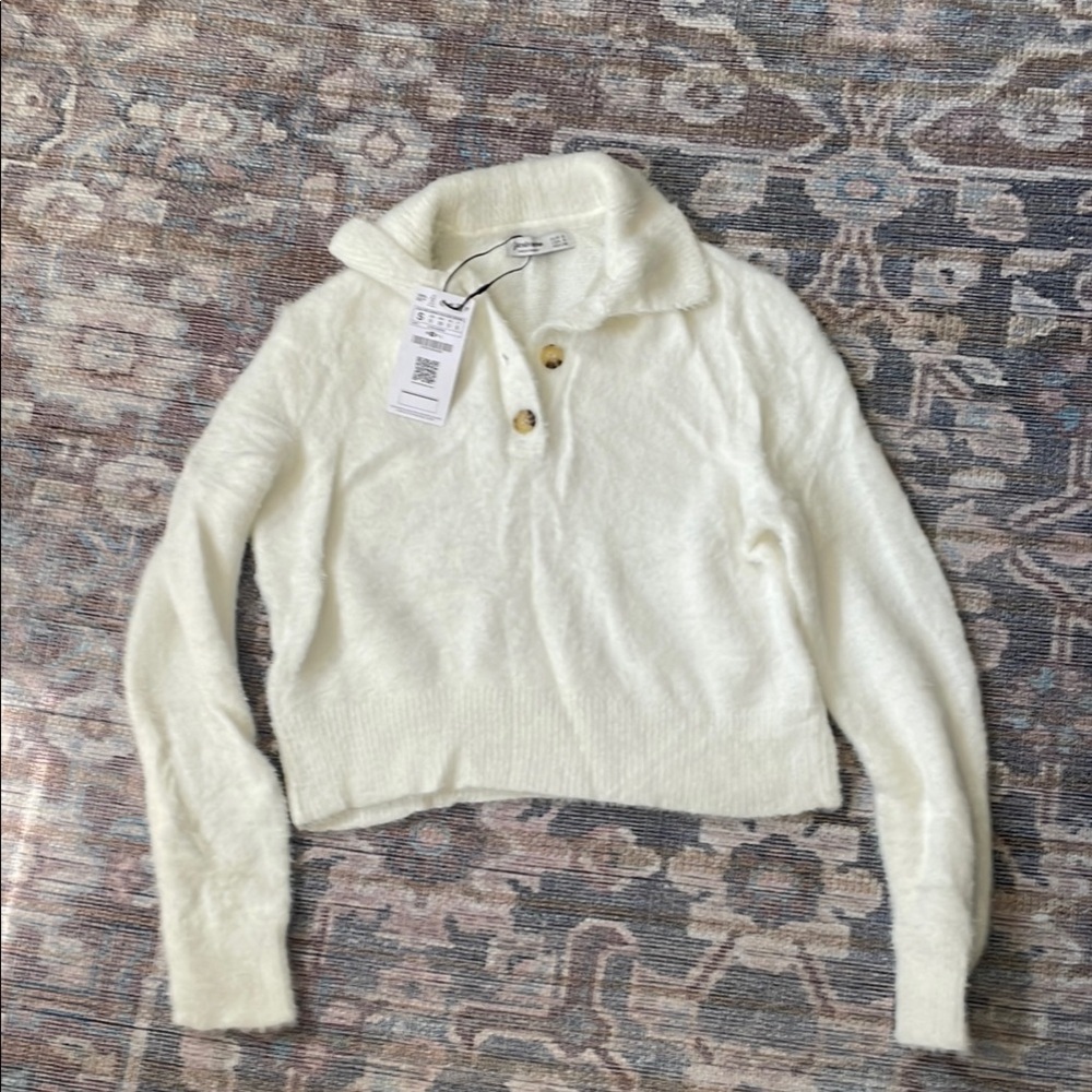 Cozy White Sweater ASOS Small